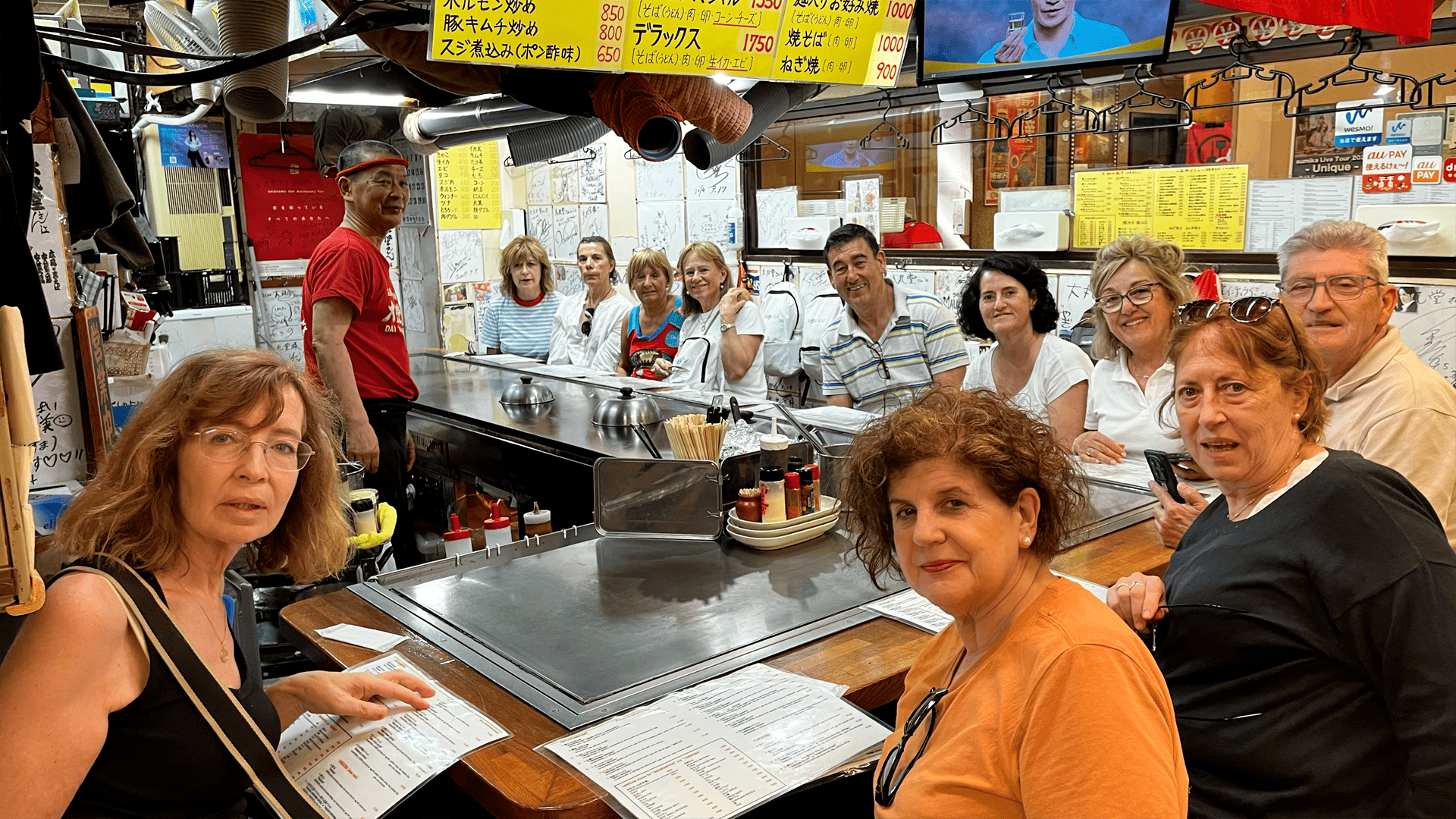 Grupo NOVAV en una cena teppanyaki